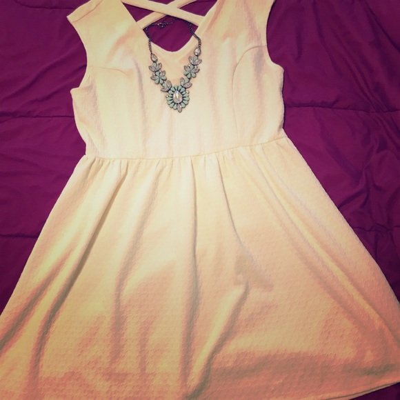 No Boundaries Dresses & Skirts - Cute cross-back skater dress!